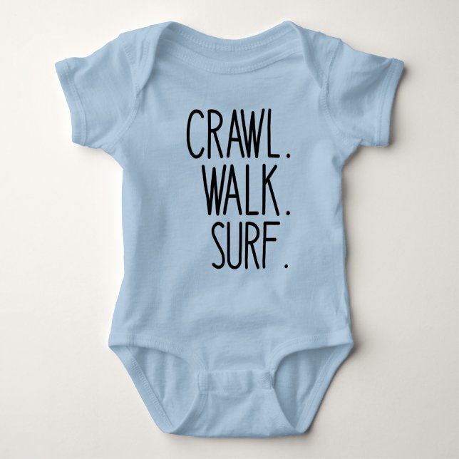 Body Bébé surfeur, Ramper Marcher Surfer, Amateur de su (Devant)