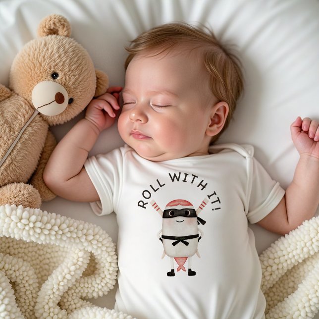Body bébé Sushi Ninja, Cadeau bébé ninja drôle (The cutest little ninja in town )