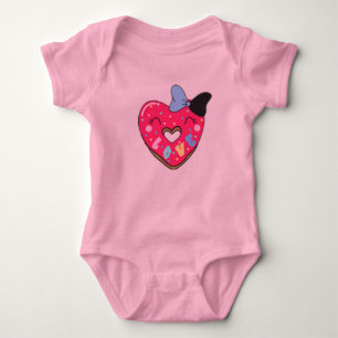 Body bébé Sweetest Gift Ribbon Heart