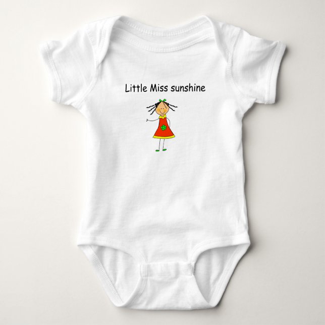 Body Bébé tee-shirt « Little mesurer sunshine " (Devant)