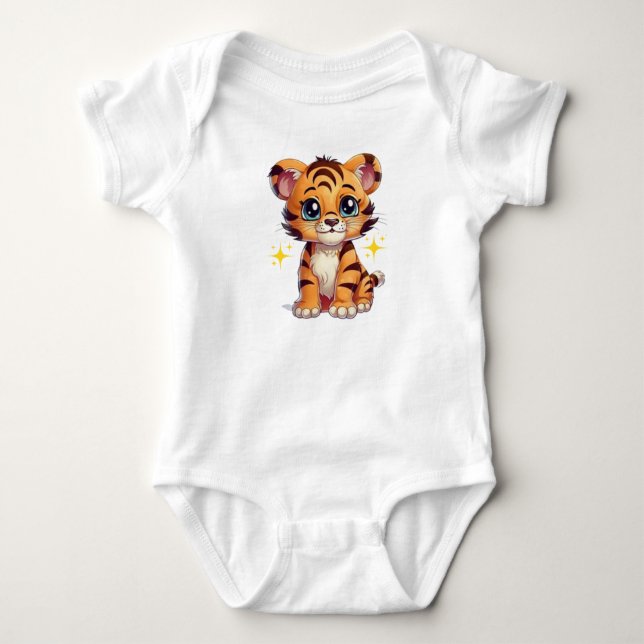 Body bébé Tigre Adorable . (Devant)