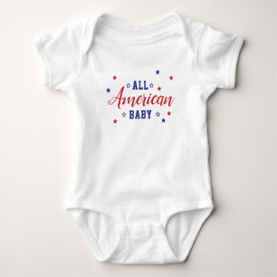 Body Bébé tout américain 4 juillet Indépendance Patriot