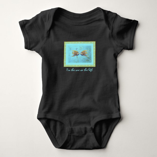 Body Bébé Twin Angelfish Bodysuit (Devant)
