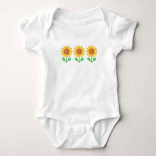 Body bébé une pièce, bébé, cadeau de douche, tournesol