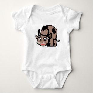 Body bébé vache de dessin animé mignon