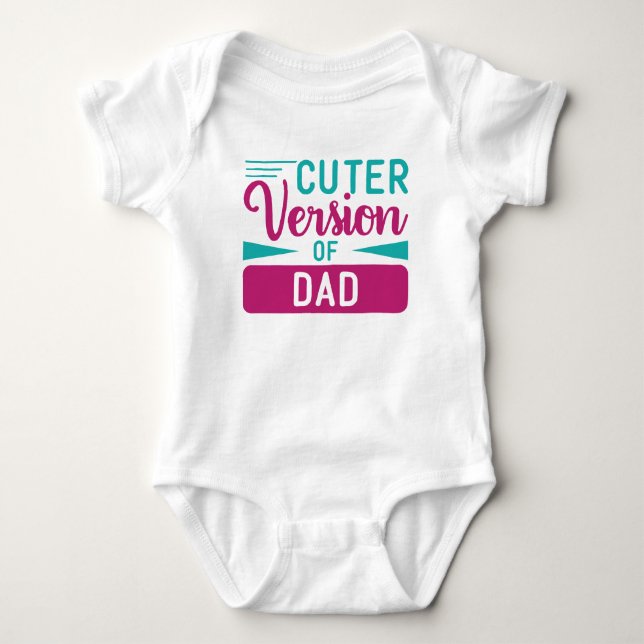 Body bébé - Version plus mignonne de Papa (Devant)