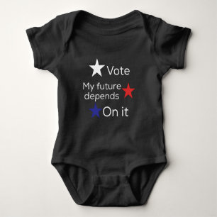 Body Bébé "Votez mon avenir en dépend"