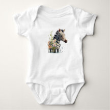 Body bébé Zèbre Mignon Safari Animal