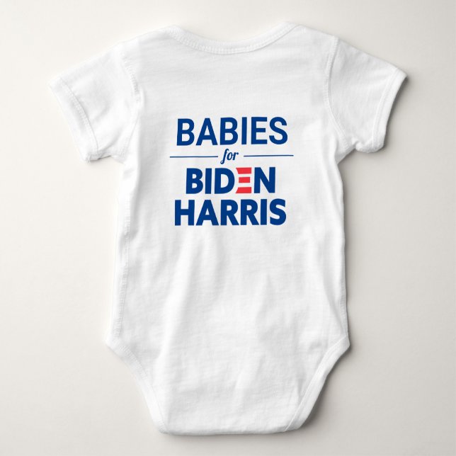 Body Bébés pour Biden Harris Texte personnalisé (Dos)