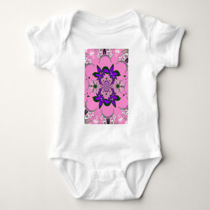 Body Belle Bébé rose Floral Purple Shade Motif Art