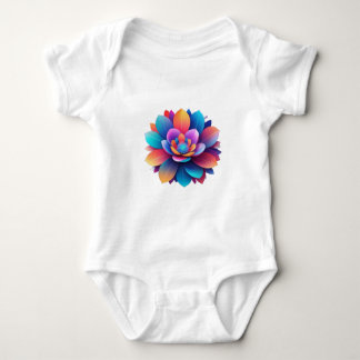 Body belle conception graphique florale
