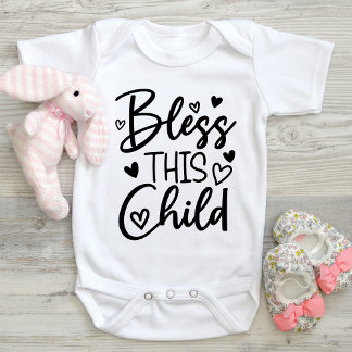 Body Bénis Cet Enfant Chrétien Bébé Bodysuit Kid Chemis
