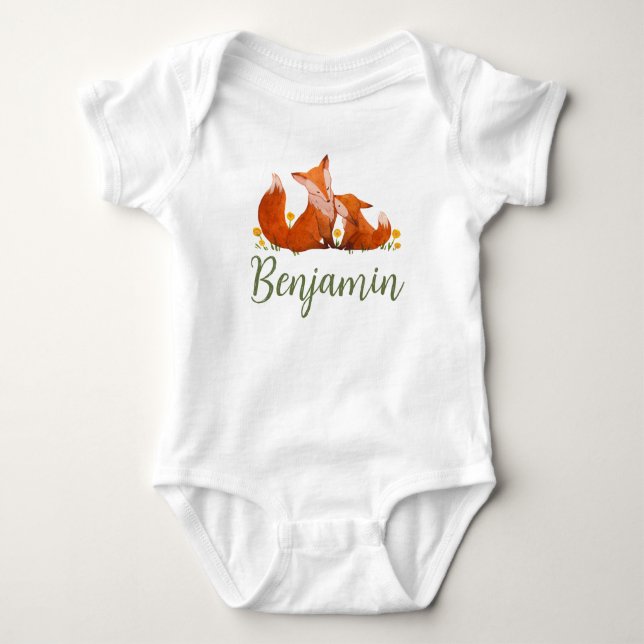 Body Benjamin Nom Révéler Fox Forêt Animal Bois Bois (Devant)
