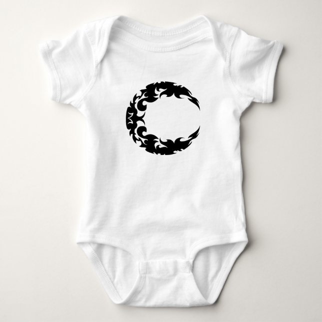 Body Bewitting Black Crescent Moon Silhouette (Devant)