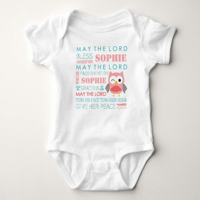 Body Bible Verse Chouette Baby T Chemise (Devant)