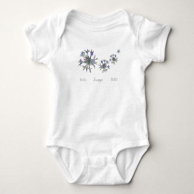 Body Biélorussie Б л а р с Fleur de maïs      bébé (Devant)