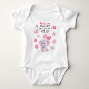 Body Bienheureuse Écriture Baby Girl Bodysuit Nom perso