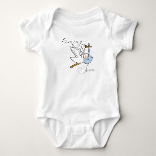 Body Bientôt un bébé - Oiseau mignon et bébé - Texte sc