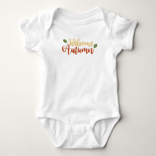 Body Bienvenue feuilles d'automne