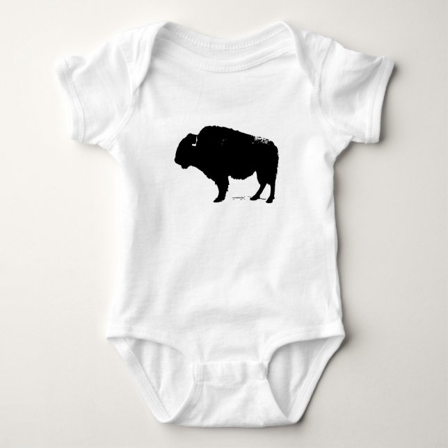 Body Bison de Buffalo Art noir et blanc (Devant)