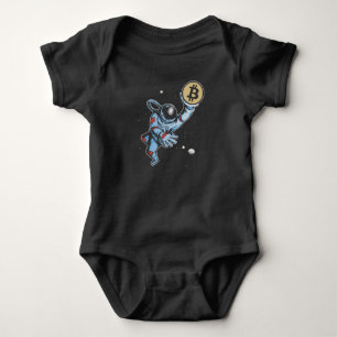 Body Bitcoin sur la lune Astronaute