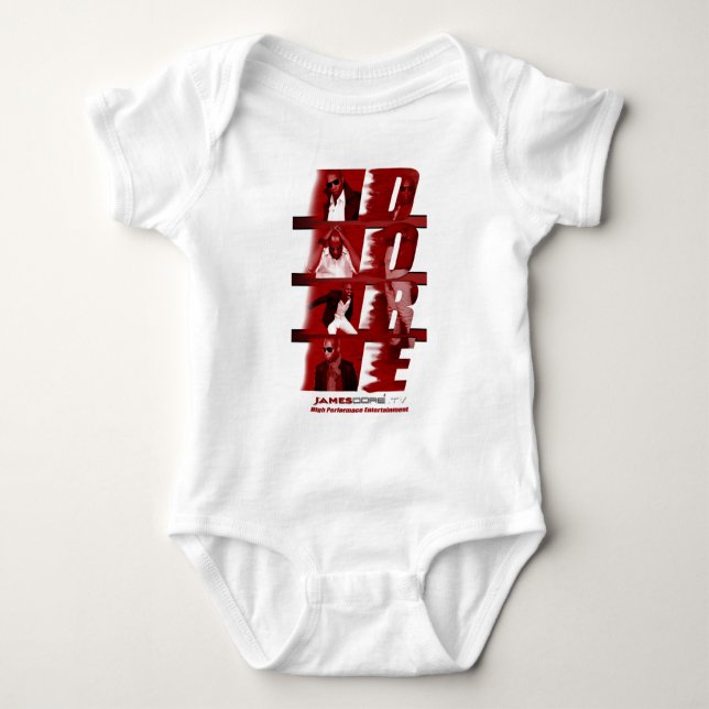 Body Blanc infantile ROUGE de James Dore Onsie (Devant)
