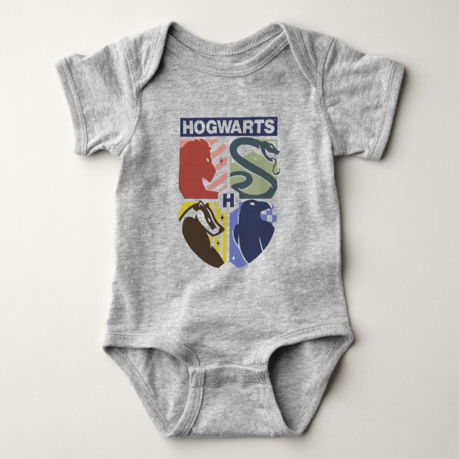 Body Blason timbré vintage HOGWARTS™ (Devant)