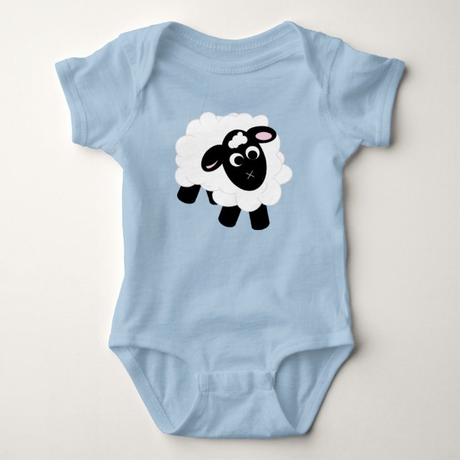 Body Bleu mignon de mouton cartonné (Devant)