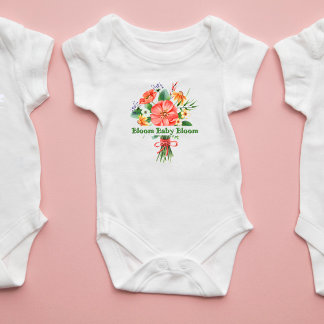Body "Bloom Baby Bloom" Aquarelle Bodysuit Floral