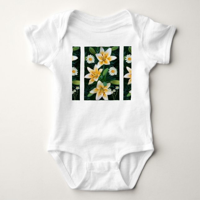 Body Blooming Beauty Baby Bodysuit – Fresh Floral Vibes (Devant)
