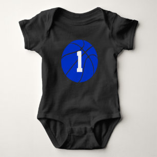 Body Blue Basketball Custom Jersey Numéro Baby Bodysuit