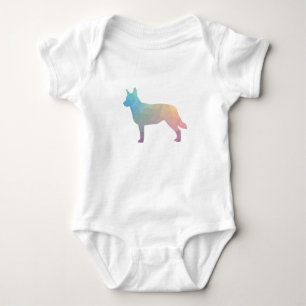 Body Blue Heeler Chien race Silhouette Geo Pastel
