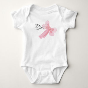 Body Blush Rose Aquarelle Moderne C'est Une Fille