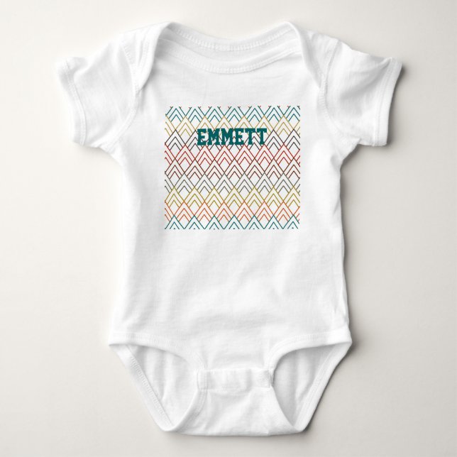 Body Bodysuit Art Déco Mountains Baby (Devant)
