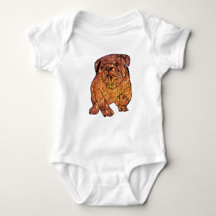 Body Bodysuit Art Jersey, Chien de France, Blanc