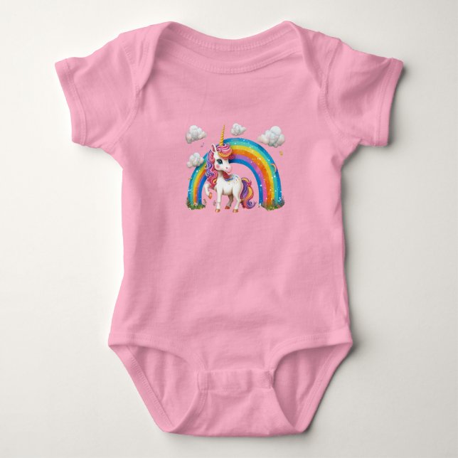 Body Bodysuit Baby Jersey Fairytale Unicorn (Devant)