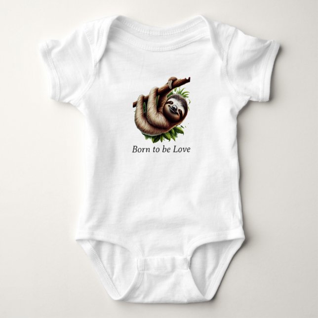 Body Bodysuit Baby Jersey - mignonne pendaison bébé (Devant)