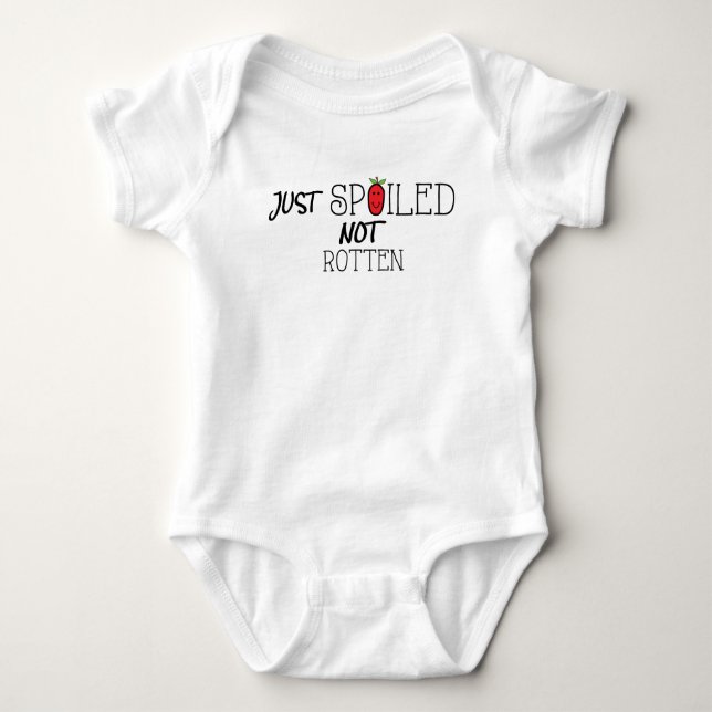 Body Bodysuit Baby Jersey "Spoted not Rotten"/Red Appl (Devant)
