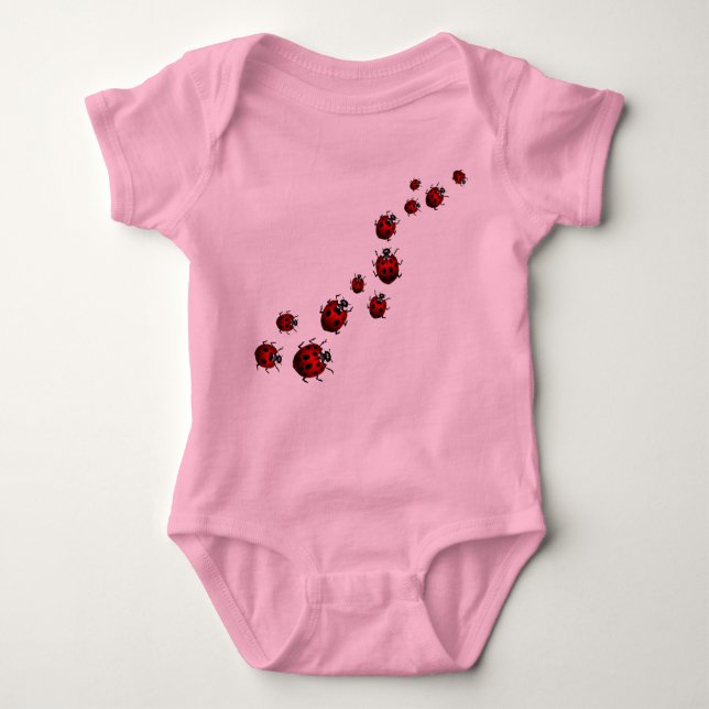 Body Bodysuit Baby Ladybug Cute Ladybug Baby One-piece (Devant)