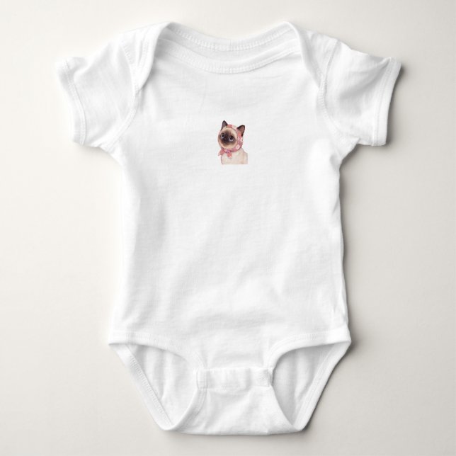 Body Bodysuit bébé avec chaton (Devant)