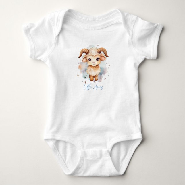 Body Bodysuit bébé avec Signe Zodiaque Aries (Devant)