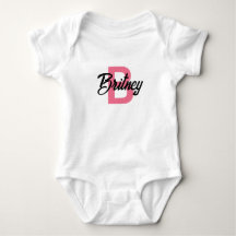 Bodysuit bébé "B" personnalisable