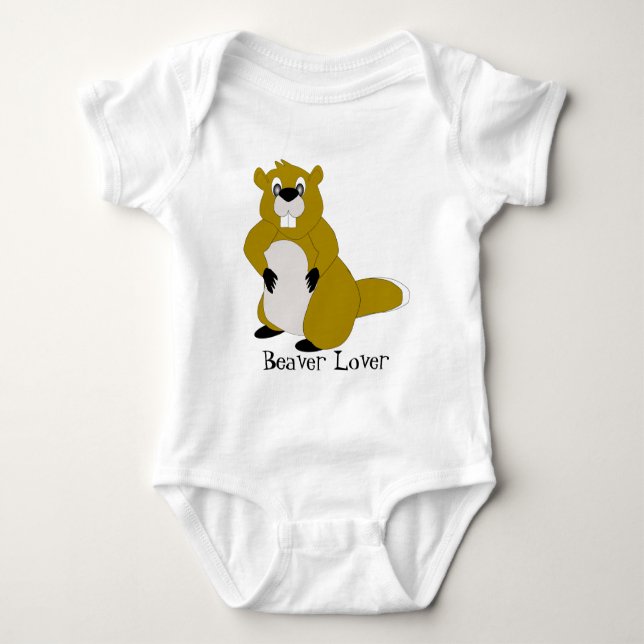 Body Bodysuit Bébé Beaver Design (Devant)