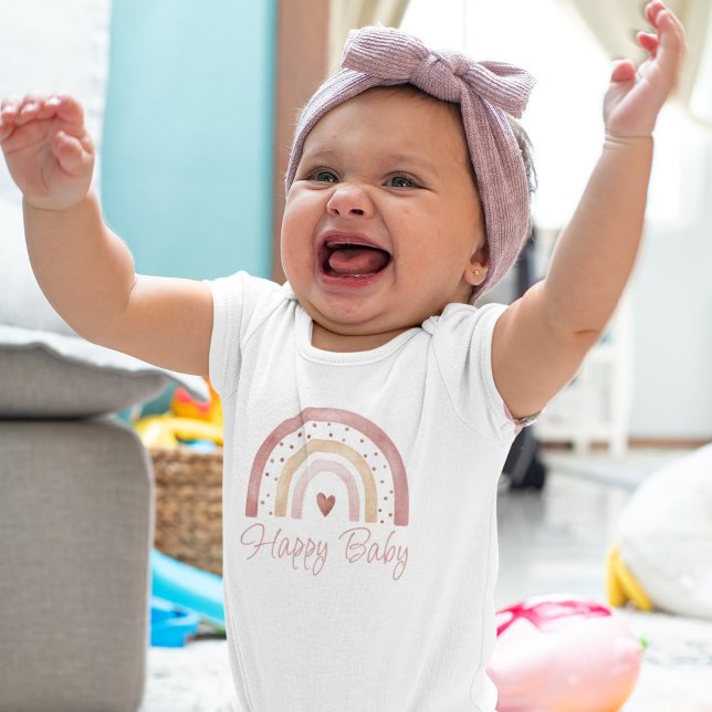 Body Bodysuit bébé bohème arc-en-ciel Happy Baby (Créateur téléchargé)