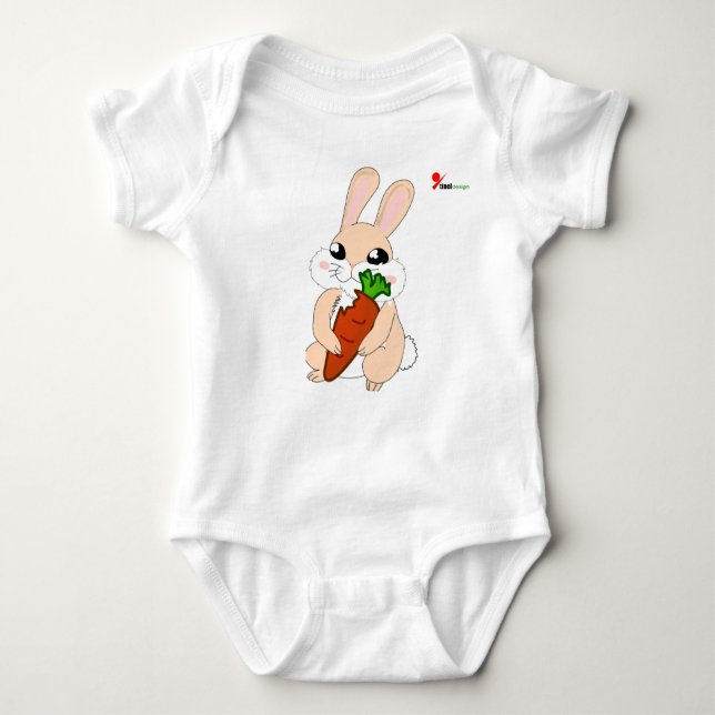 Body Bodysuit Bébé Bunny Hoppy (Devant)