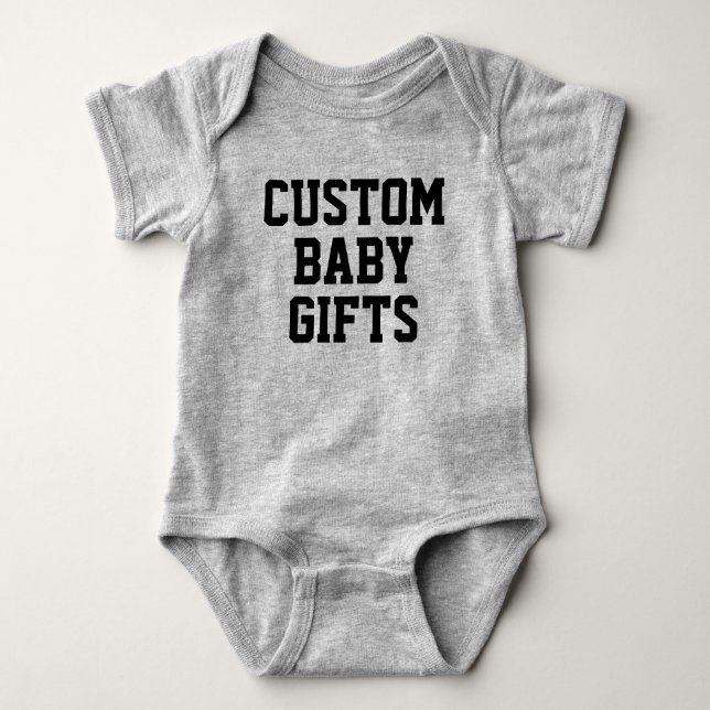 Body Bodysuit bébé Cadeaux bébé personnalisés Modèle bl (Devant)