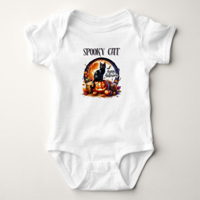 Body Bodysuit Bébé Chat Effrayant – Parfait (Devant)