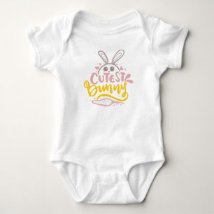 Body Bodysuit bébé citation de Pâques lapin le plus mig