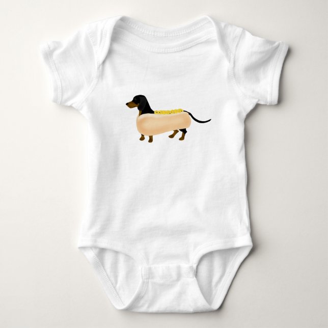 Body Bodysuit bébé Dachshund (Devant)
