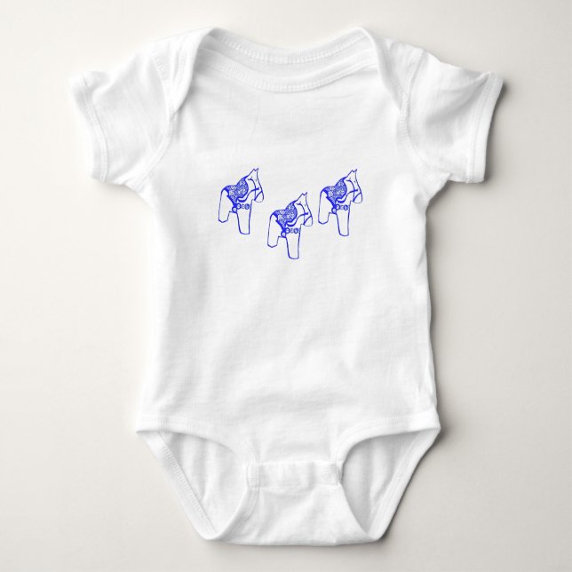 Body Bodysuit Bébé Dala Bleu (Devant)